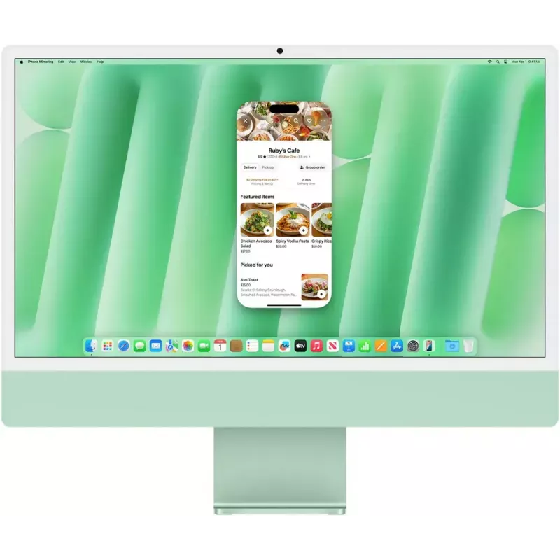 Viename kompiuteryje Apple iMac 24 colių M4 24GB 512GB SSD Apple GPU macOS