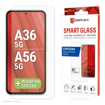 Displex Smart Glass (9H), skirtas Samsung Galaxy A36/A56, montavimo lipdukas, nedūžtantis