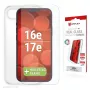 Displex ekrano apsauginis stiklas + dėklas, skirtas Apple iPhone 16e/17e, Eco montavimo rėmelis, atsparus įbrėžimams