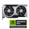 Grafikos plokštė MSI GeForce RTX 5060 Ti 16 GB GDDR7, PCIe 5.0, 128 bitų, 2602 MHz spartinimas, 180 W, 2 ventiliatoriai