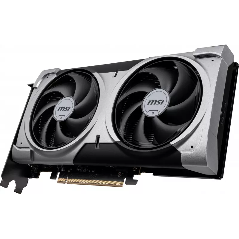 Grafikos plokštė MSI GeForce RTX 5060 Ti 16 GB GDDR7, PCIe 5.0, 128 bitų, 2602 MHz spartinimas, 180 W, 2 ventiliatoriai