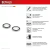 „Displex Premium“ kameros objektyvo apsauginis stiklas, „iPhone 16/16 Plus/17“ stiklas, 10H, pavieniai žiedai, DLC, skaidrus, greitas montavimas