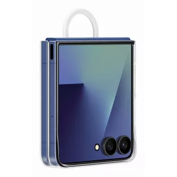 Apsauginis dėklas Samsung Galaxy Z Flip7, Samsung — skaidrus, modelis EF-QF766CTEGWW