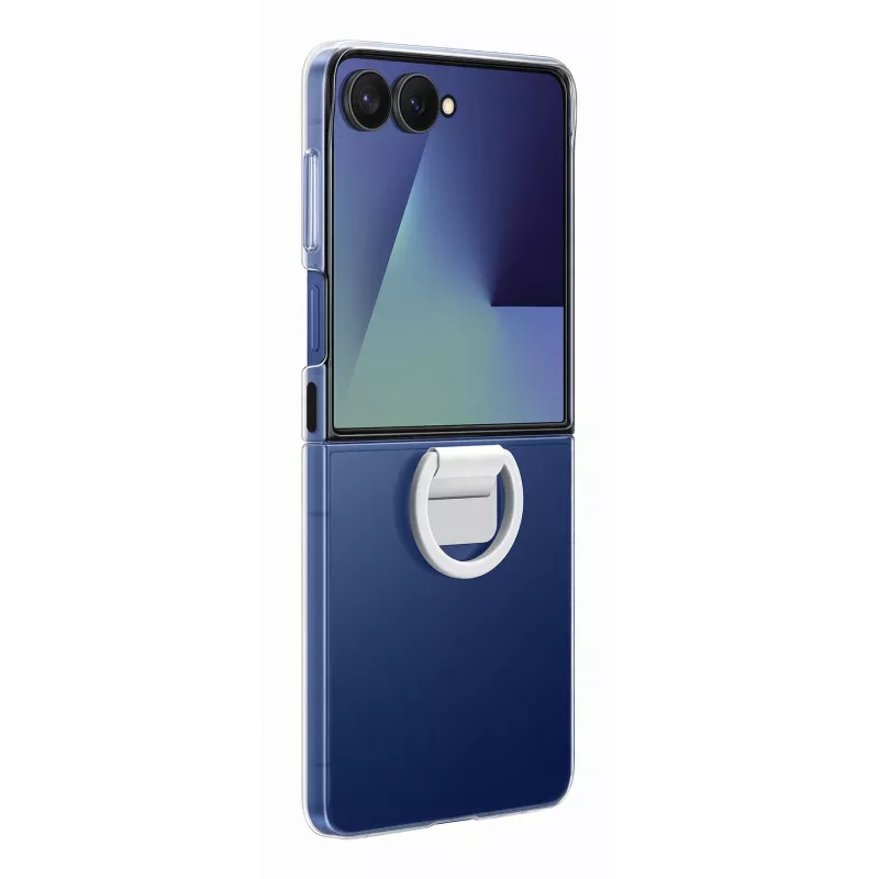 Apsauginis dėklas Samsung Galaxy Z Flip7, Samsung — skaidrus, modelis EF-QF766CTEGWW
