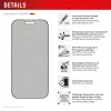 Displex Privatumo Ekrano Apsauga (10H) Apple iPhone 17/17 Pro, Eco Montavimo Rėmelis, Privatumo Filtras
