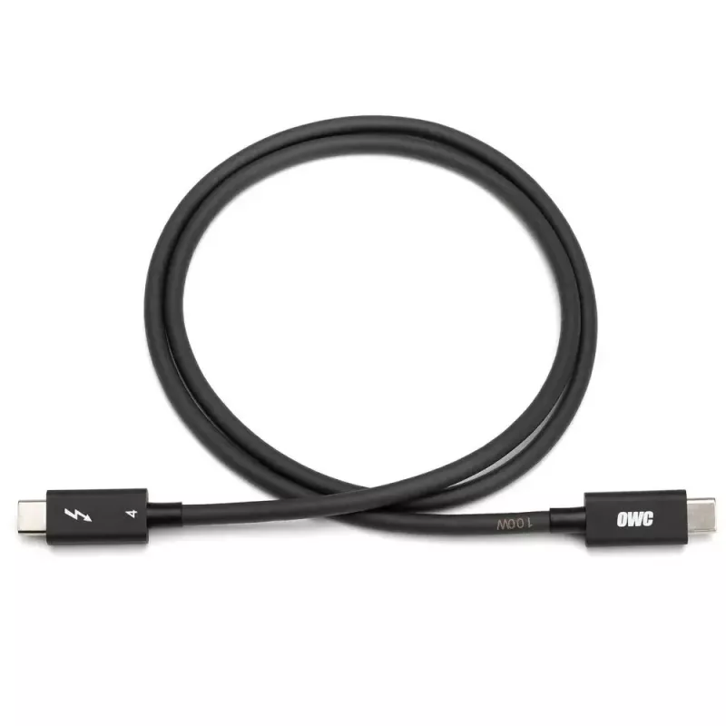 Thunderbolt kabelis OWC OWCCBLTB4C2.0M 2m 40 Gbit/s Juoda