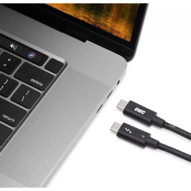 Thunderbolt kabelis OWC OWCCBLTB4C2.0M 2m 40 Gbit/s Juoda