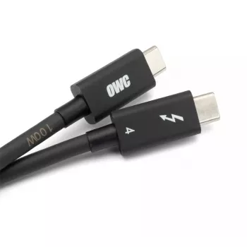 Thunderbolt kabelis OWC OWCCBLTB4C2.0M 2m 40 Gbit/s Juoda