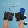 R-Go Tools ergonominė klaviatūra R-Go Split Break v2 su pertraukų programine įranga, ergonominė dviejų dalių klaviatūra, QWERTZ (DE), laidinė, juoda