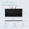R-Go Tools ergonominė klaviatūra R-Go Split Break v2 su pertraukų programine įranga, ergonominė dviejų dalių klaviatūra, QWERTZ (DE), laidinė, juoda