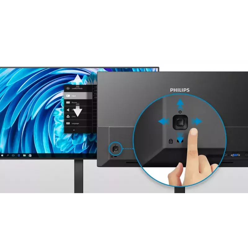 Philips 1000 serijos 24E1N1300AE/00 kompiuterio monitorius 60,5 cm (23,8 colio) 1920 x 1080 pikselių Full HD LCD juodas