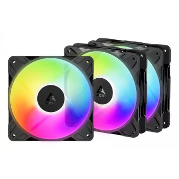 ARCTIC Freezer P12 Pro Reverse A-RGB - 3 vnt. Kompiuterio korpuso ventiliatorius 12 cm Juoda 3 vnt.
