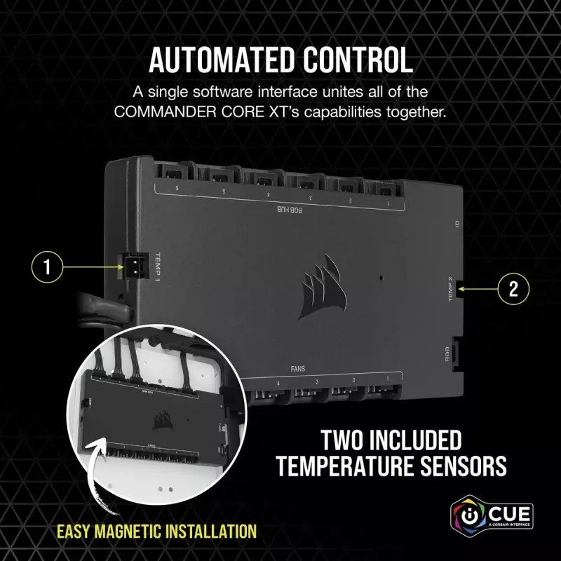 Ventiliatoriaus greičio valdiklis Corsair iCUE Commander Core XT