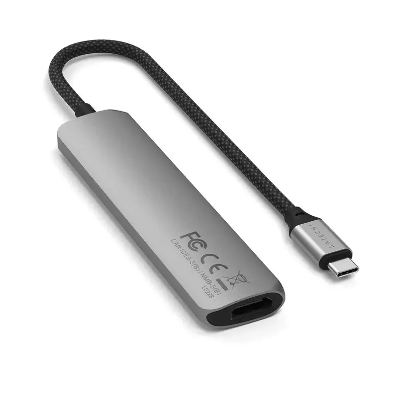 Satechi ST-P6SM USB Type-C šakotuvas 10000 Mbit/s Pilka