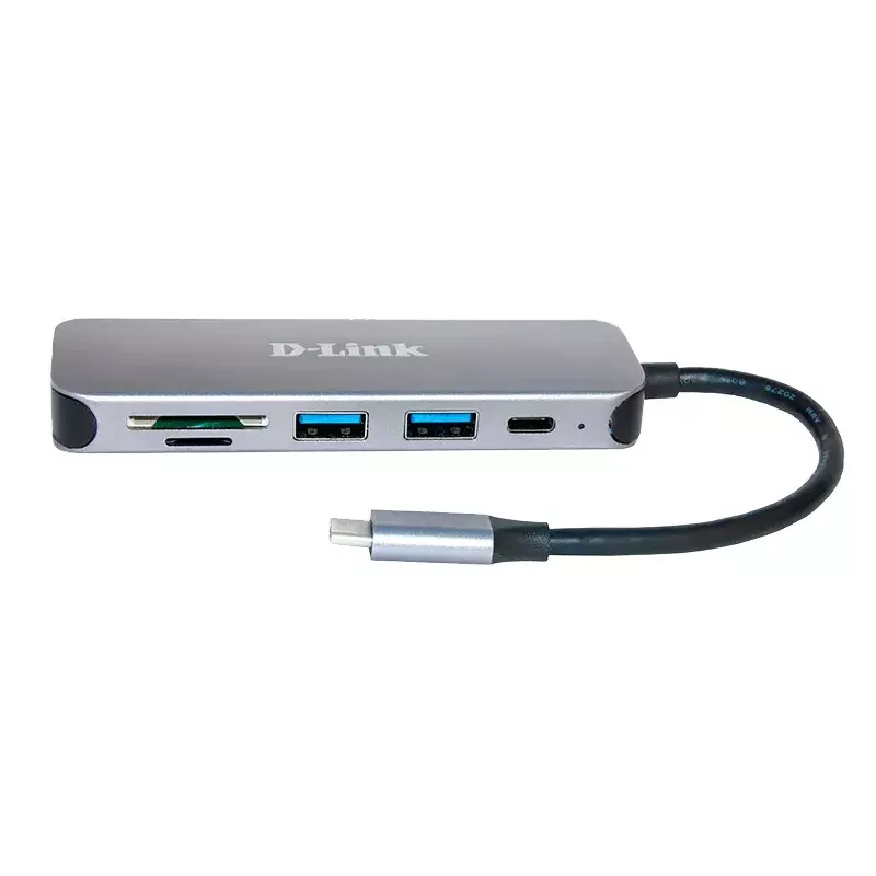 D-Link 5-in-1 USB-C Hub with Card Reader DUB-2325 USB Type-C Pilka