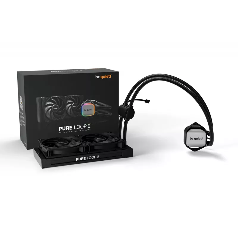 be quiet! Pure Loop 2 | 240mm Procesoriaus universali skysčio aušinimo sistema 12 cm Juoda 1 vnt.