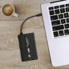 HDD/SSD korpusas QOLTEC 51861 2,5 colio SATA3 diskams, USB 3.0, juodas