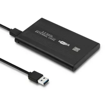 HDD/SSD korpusas QOLTEC 51861 2,5 colio SATA3 diskams, USB 3.0, juodas
