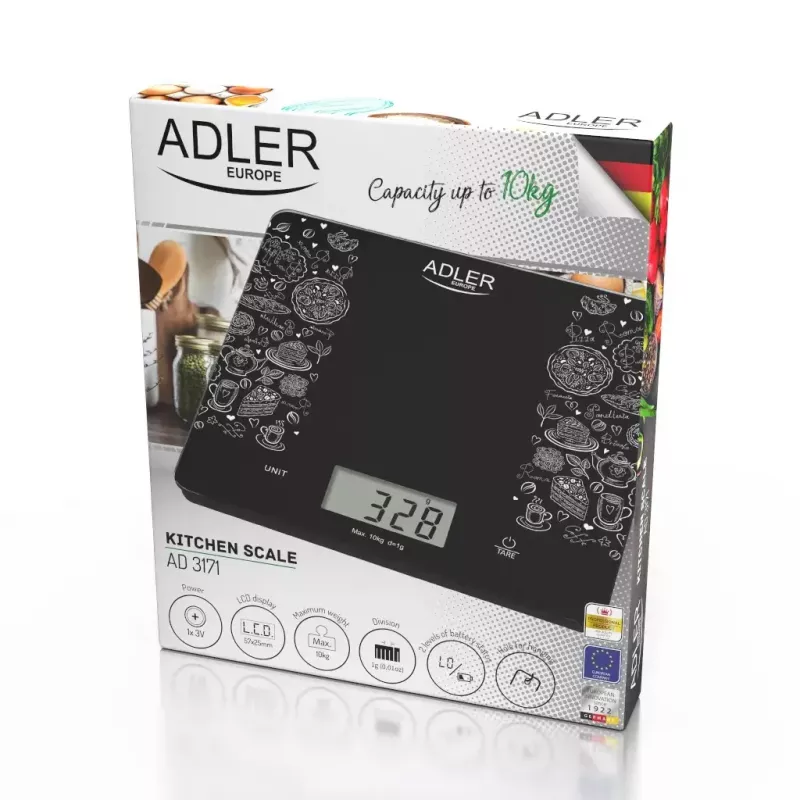 Elektroninės virtuvinės svarstyklės Adler AD 3171