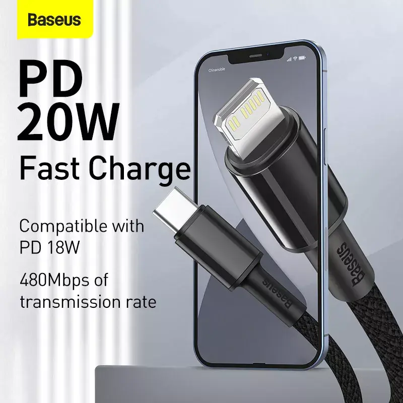 Lightning laidas Baseus CATLGD-A01 2m juodas