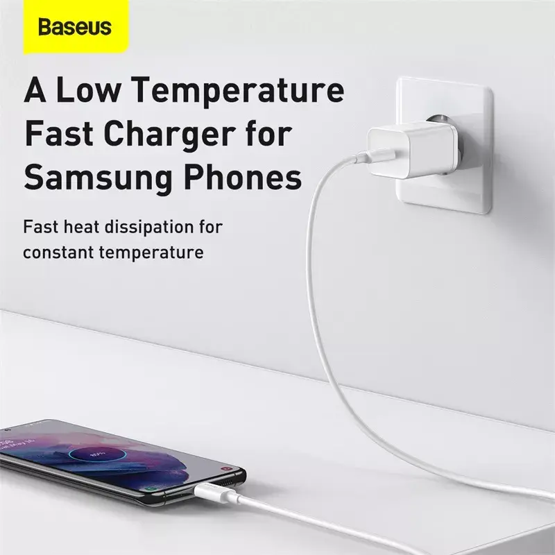 Baseus Super Si vidaus įkroviklis baltas greitas įkrovimas 12V 1xUSB-C