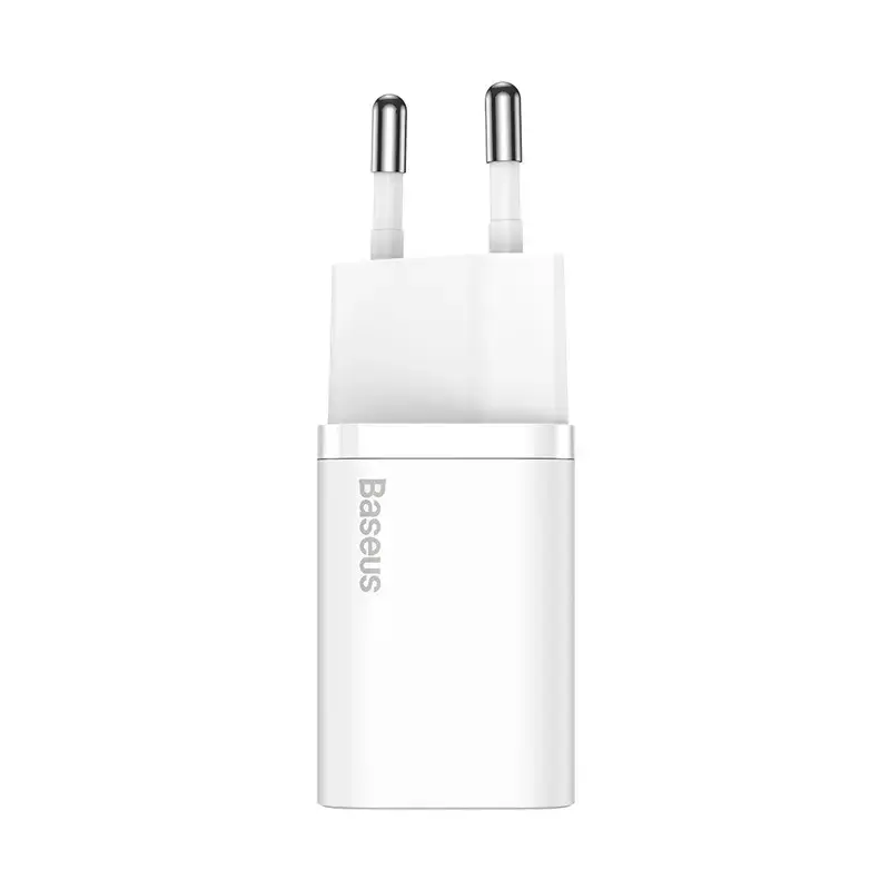 Baseus Super Si vidaus įkroviklis baltas greitas įkrovimas 12V 1xUSB-C