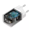 Baseus Super Si vidaus įkroviklis baltas greitas įkrovimas 12V 1xUSB-C