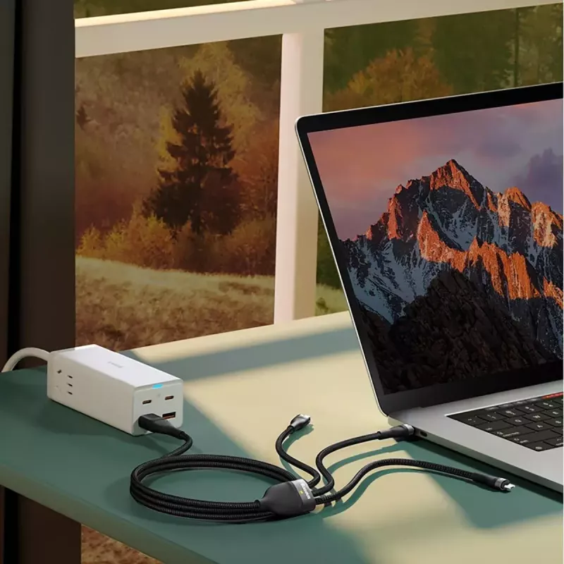 USB Type-C į USB Type-A kabelis Baseus Flash Series II 100W 1,2 m