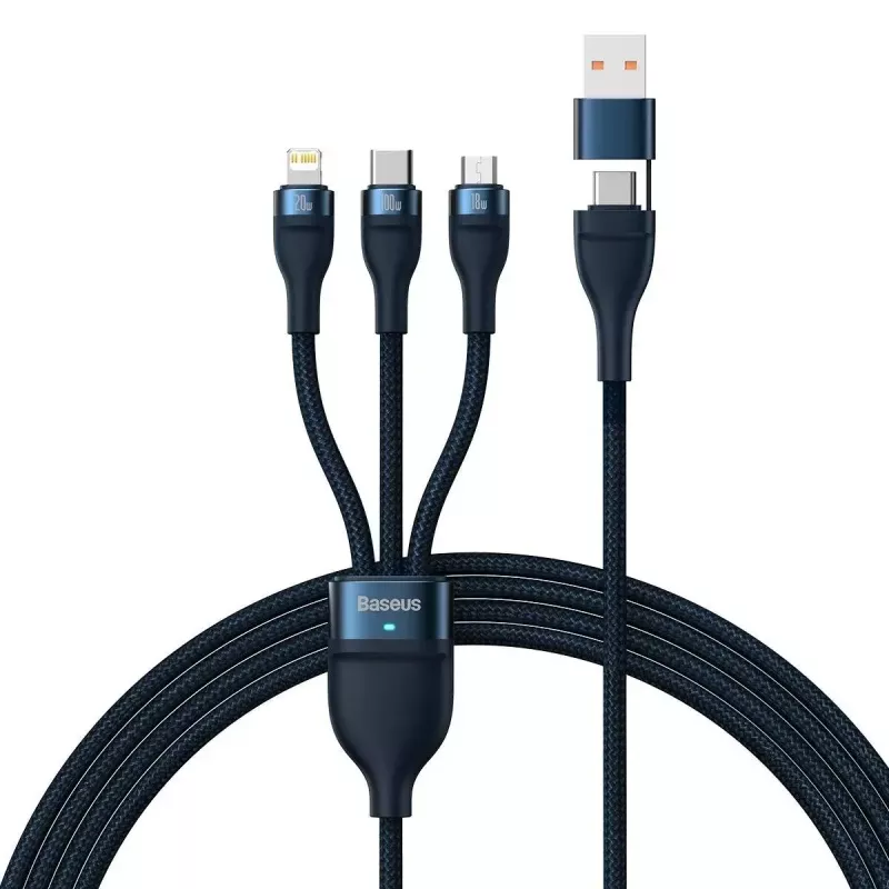 USB Type-C į USB Type-A kabelis Baseus Flash Series II 100W 1,2 m