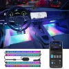 Išmanioji juostinė lemputė Govee RGBIC vidaus automobilio apšvietimas Bluetooth 30 cm