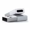 Satechi ST-TAUCS kabelio tipo adapteris USB-A į USB-C, sidabrinis