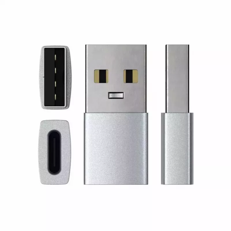 Satechi ST-TAUCS kabelio tipo adapteris USB-A į USB-C, sidabrinis