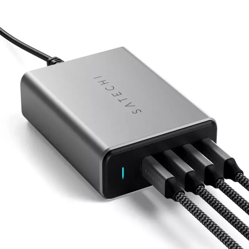 Mobiliojo įrenginio įkroviklis Satechi ST-UC165GM-EU Universalus greitasis įkrovimas 4 USB Type-C