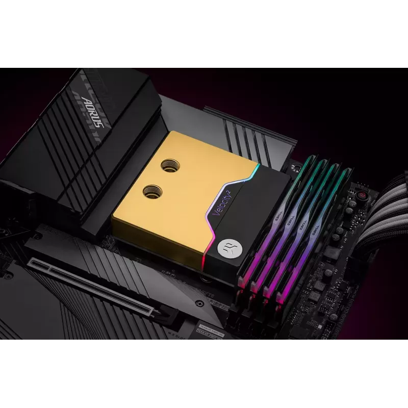 Vandens blokas EK Water Blocks 3831109895351 Žalvaris Varis Juoda Auksinė