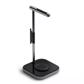 Mobiliojo įrenginio įkroviklis Satechi SV0155319010 USB belaidis įkrovimas juoda pilka