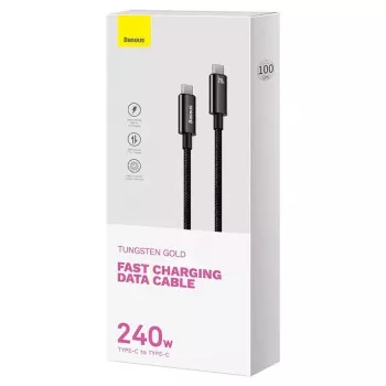 USB laidas Baseus TngstnGld ŞrjKbl Typ-C-C 240W 2m