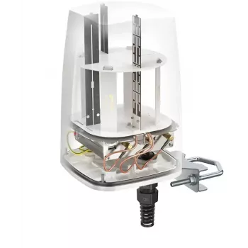 Įvairiakryptė tinklo antena QuWireless QuSpot AX10S, 2,4–2,5 / 4,7–6 GHz, maks. 7 dBi, PoE/LAN, vertikali poliarizacija
