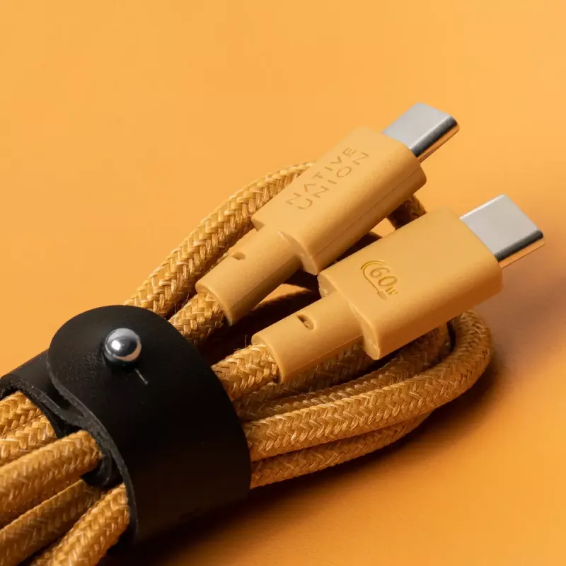 USB-C į USB-C kabelis native union Belt kabelis 1.2 m geltonas