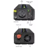 Maitinimo keitiklis QOLTEC Monolith 600 MS Wave 12V į 230V 600W, gryna / modifikuota banga pagal specifikaciją