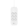 Maitinimo lizdas Belkin Connect White 6 kintamosios srovės lizdų 2 m 650 J