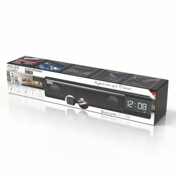 Nešiojamas Bluetooth garsiakalbis Adler AD 1191 5W, belaidis, kompaktiškas, juodas