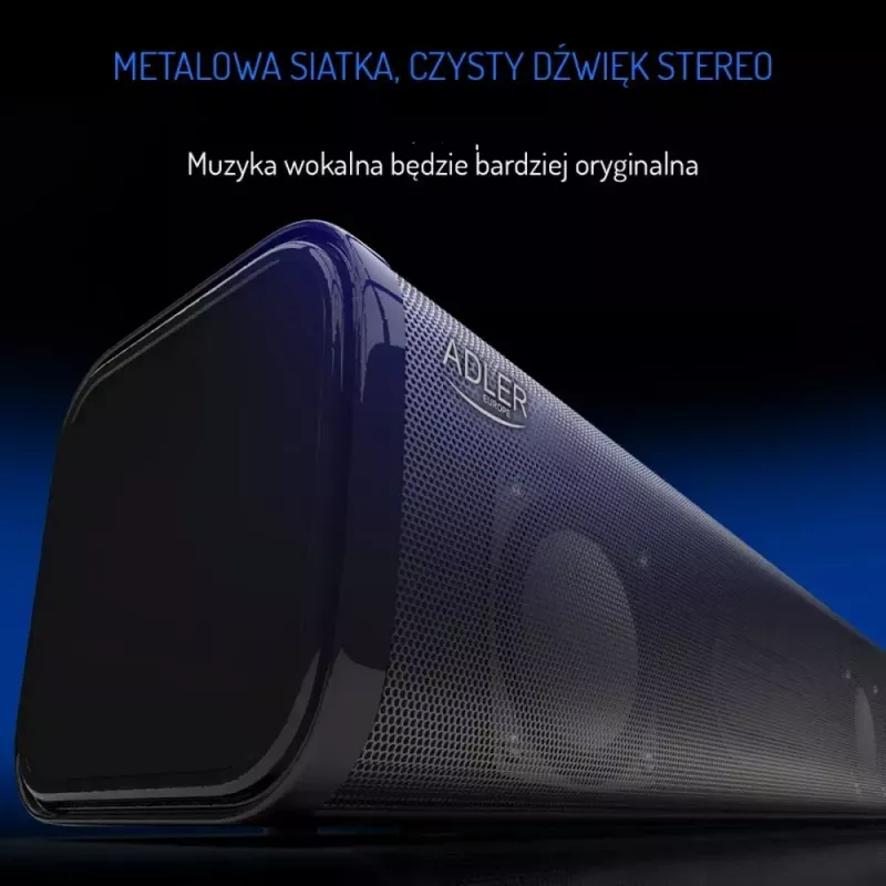 Nešiojamas Bluetooth garsiakalbis Adler AD 1191 5W, belaidis, kompaktiškas, juodas