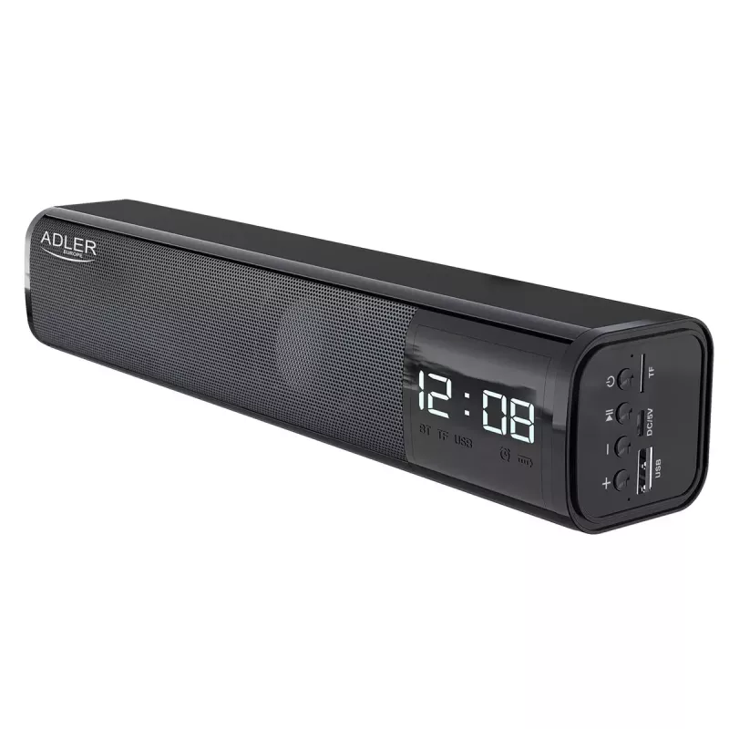 Nešiojamas Bluetooth garsiakalbis Adler AD 1191 5W, belaidis, kompaktiškas, juodas