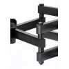 Ant grindų montuojamas televizoriaus laikiklis Gembird WM-80ST-03 37–80 colių ekranams, VESA 100x100–600x400, pakreipimas -15°–3°, pasukimas ±60°, maks. apkrova 40 kg, juodas