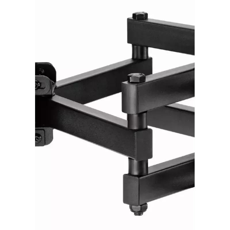 Ant grindų montuojamas televizoriaus laikiklis Gembird WM-80ST-03 37–80 colių ekranams, VESA 100x100–600x400, pakreipimas -15°–3°, pasukimas ±60°, maks. apkrova 40 kg, juodas