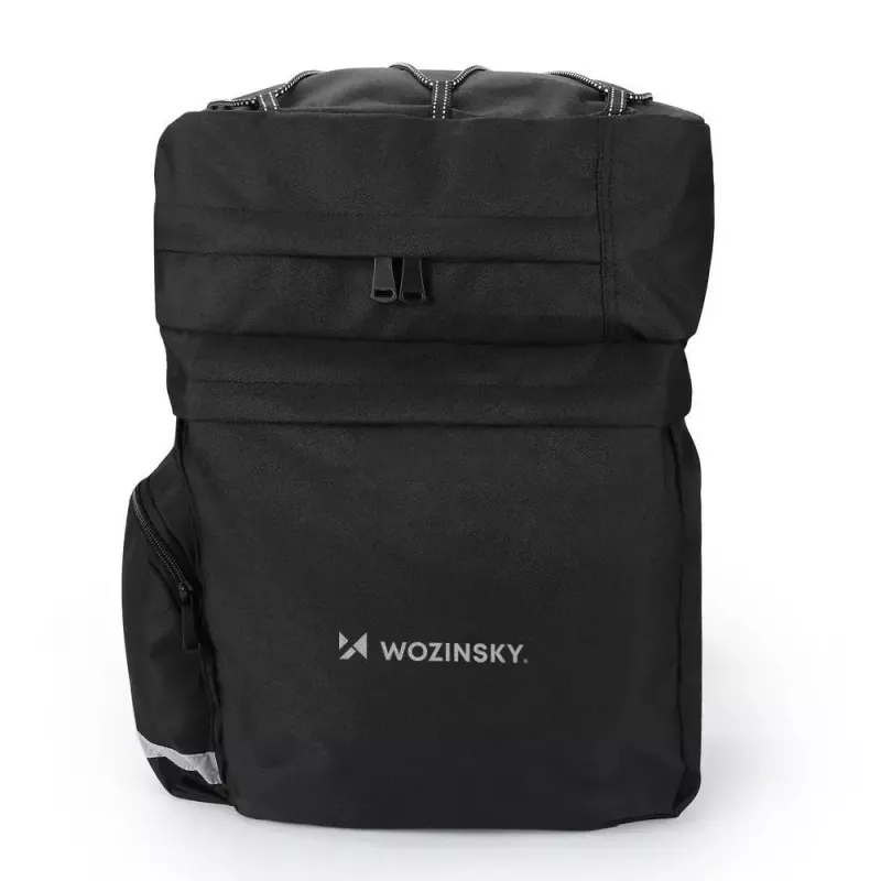 Dviračio krepšys Wozinsky WBB13BK 60L juodas universalus – balno / galinio stovo krepšys, 60 l talpa
