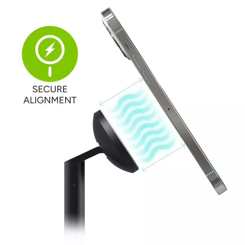 3-in-1 ištraukiamas stovas mophie MagSafe vidaus įkroviklis USB išmanusis telefonas išmanusis laikrodis ausinės