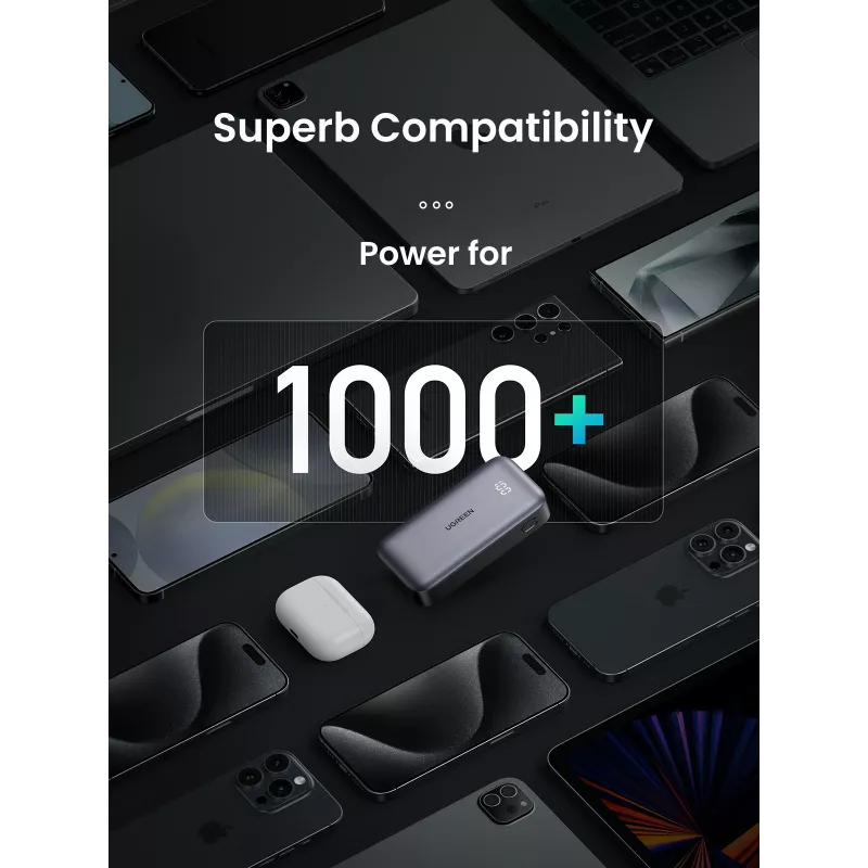 Nešiojama išorinė baterija Ugreen 10000mAh Mini greitas įkrovimas 30W