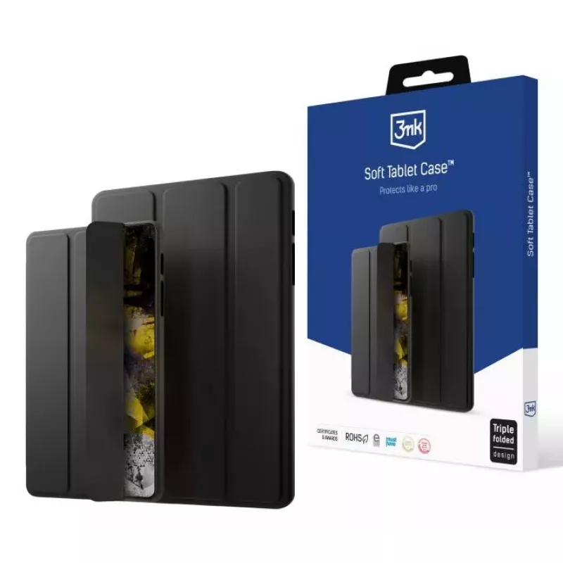 Atverčiamas dėklas 3MK Soft iPad Pro 11'' juodas 27,9 cm 2 stovėjimo režimai