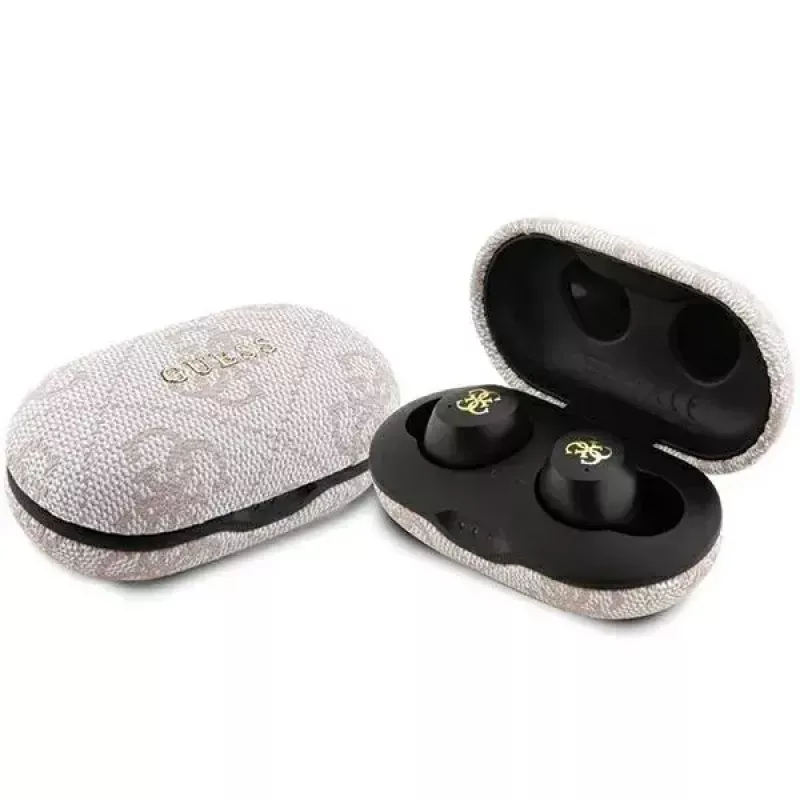 Ausinės Guess GUTWSP4EGP TWS Bluetooth Earphones + ENC dokas rožinė